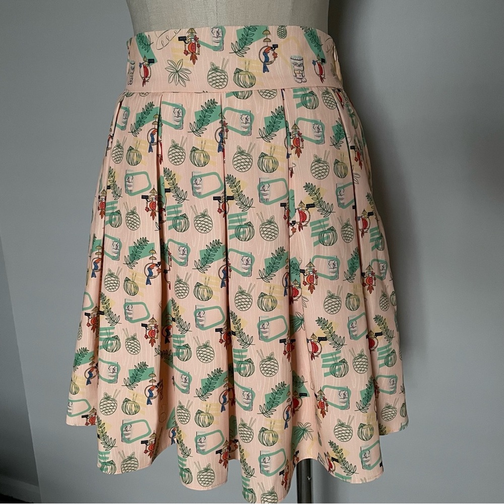 Park Candy Candy Floss selfie parrot skater skirt size S NWT